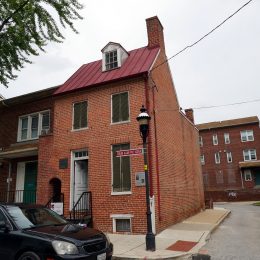 Edgar Allan Poes Haus im heruntergekommenen Stadtviertel