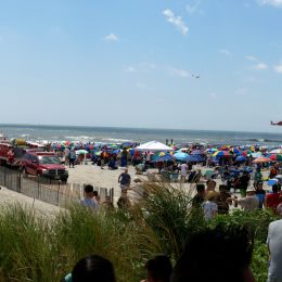 Strand während der Airshow