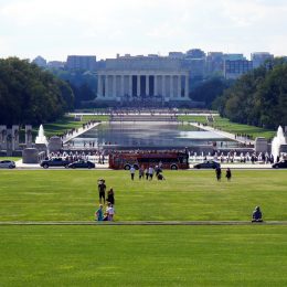 Blick über die National Mall vom Washington Memorial