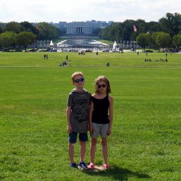 Blick über die National Mall vom Washington Memorial
