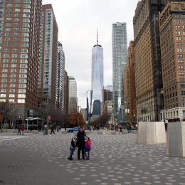 One World Trade vom Battery Park aus.